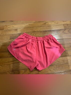 Pink Lululemon Hotty Hot Shorts 2.5 inch inseam